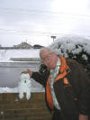 Alan welcomes snowman to TN Open  08TN 147.jpg (59261 bytes)