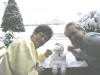 Vonda, Deb and Snowman 08TN 145.jpg (63634 bytes)