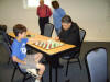 Alex Holmes gets in a practice gm with Dad Michael Holmes  09NC 021.jpg (142744 bytes)