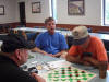 Teal vs Mike with Bobby watching, R1Gm2 - 2011 Burlington 11-Man.jpg (93145 bytes)