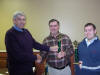 Davis presents trophy to Steelman & Belcher.jpg (33630 bytes)
