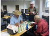 Bill Stanley, Greensboro,NC vs Clint Pickard, Sanford,NC practice game Cecil Lowe watching 09NC 76.jpg (48270 bytes)