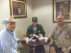 Bill Stanley, Mike Ross, and James Atkins enjoy breakfast at Comfort Inn, Oxford,NC 09NC.jpg (73215 bytes)